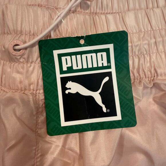 Puma Women’s Iconic T7 Woven Track Pants Lotus Pink Size L Athletic Jogger NEW - Picture 5 of 9